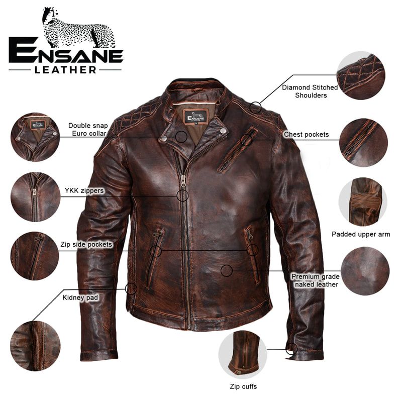 Leather jackets infographhic